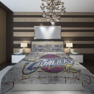Basketball Cavaliers Cleveland Nba Poster 1666265 Duvet Cover and Pillowcase Set Bedding Set scaled 1
