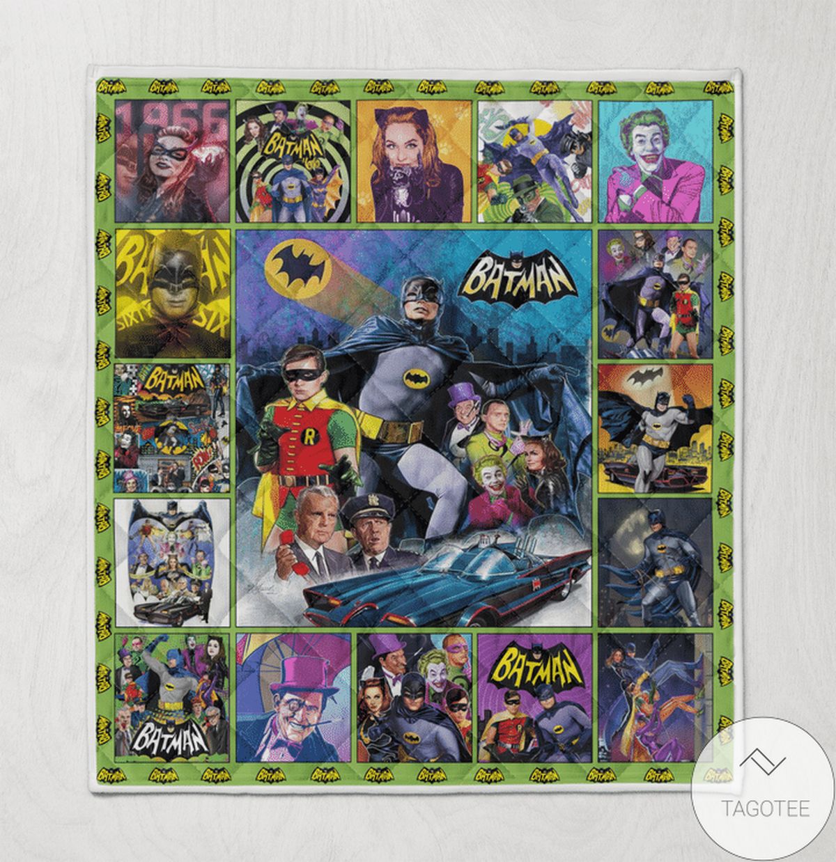 Batman All Over Printed Quilt Blanket Tagotee Batman All Over Printed Quilt Blanket Tagotee