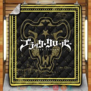 Black Clover Bulls Quilt Blanket