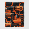Black Decker Pattern Blanket