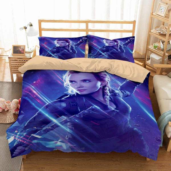 Black Widow In Avengers Endgame Duvet Cover and Pillowcase Set Bedding Set Black Widow In Avengers Endgame Duvet Cover and Pillowcase Set Bedding Set