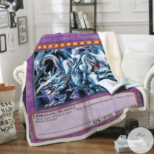 Blue Eyes Ultimate White Dragon Custom Blanket