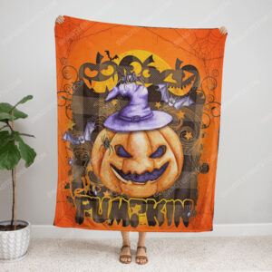 Boo Boo Pumpkin Halloween Blanket