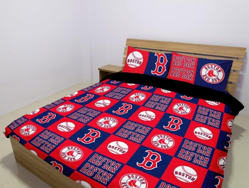 Boston Red Sox Duvet Cover and Pillowcase Set Bedding Set Boston Red Sox Duvet Cover and Pillowcase Set Bedding Set