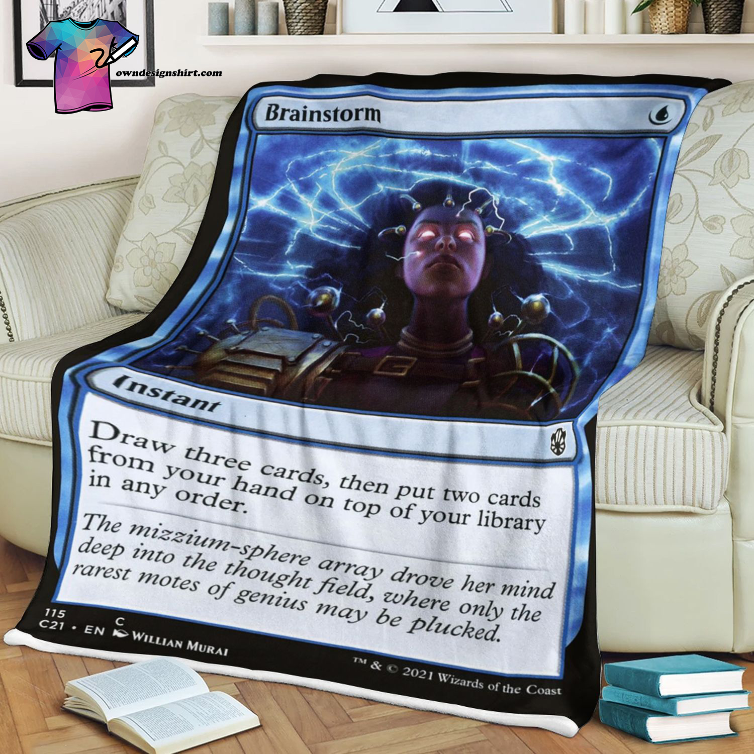 Brainstorm Game Magic The Gathering Card Blanket Brainstorm Game Magic The Gathering Card Blanket