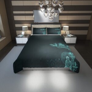 Buddhism Duvet Cover and Pillowcase Set Bedding Set scaled 1