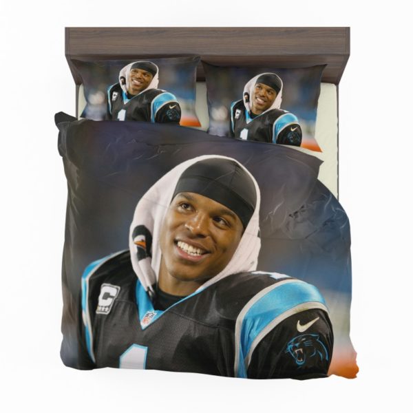 Cam Newton Quarterback Carolina Panthers Nfl Duvet Cover and Pillowcase Set Bedding Set Cam Newton Quarterback Carolina Panthers Nfl Duvet Cover and Pillowcase Set Bedding Set
