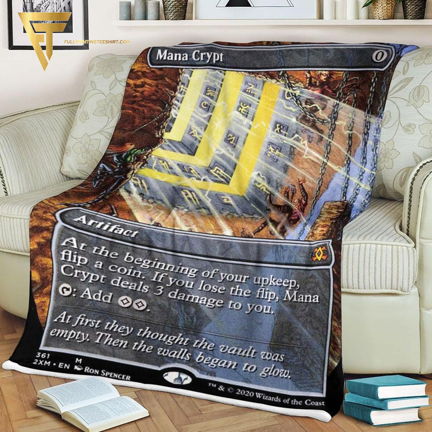 Card Mana Crypt Game Magic The Gathering Blanket Card Mana Crypt Game Magic The Gathering Blanket