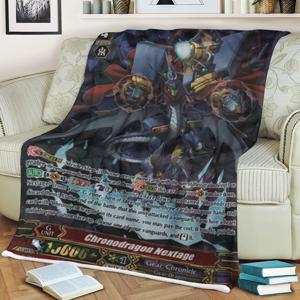 Cardfight Vanguard Chronodragon Nextage Sherpa Blanket Cardfight Vanguard Chronodragon Nextage Sherpa Blanket