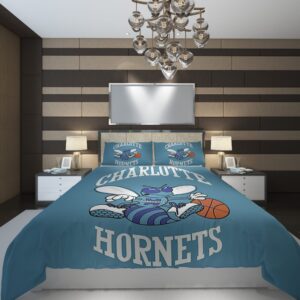 Charlotte Hornets 3 NBA Basketball ize Duvet Cover and Pillowcase Set Bedding Set scaled 1