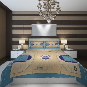 Charlotte Hornets 8 NBA Basketball ize Duvet Cover and Pillowcase Set Bedding Set scaled 1