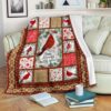Christmas Cardinal I Am Always With You Blanket