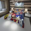 Cloud Strife crossover Final Fantasy Mega Man Ryu Street Fighter Duver Duvet Cover and Pillowcase Set Bedding Set scaled 1