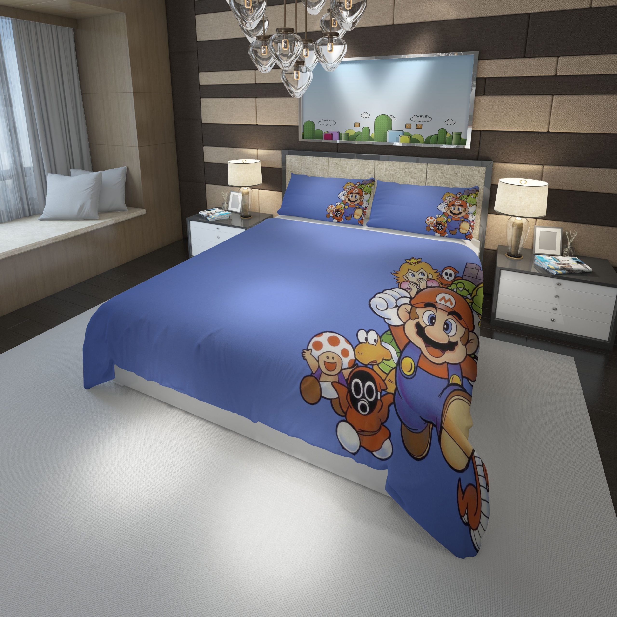 Club Nintendo Entertainment System Super Mario Duvet Cover and Pillowcase Set Bedding Set scaled 1 Club Nintendo Entertainment System Super Mario Duvet Cover and Pillowcase Set Bedding Set scaled 1