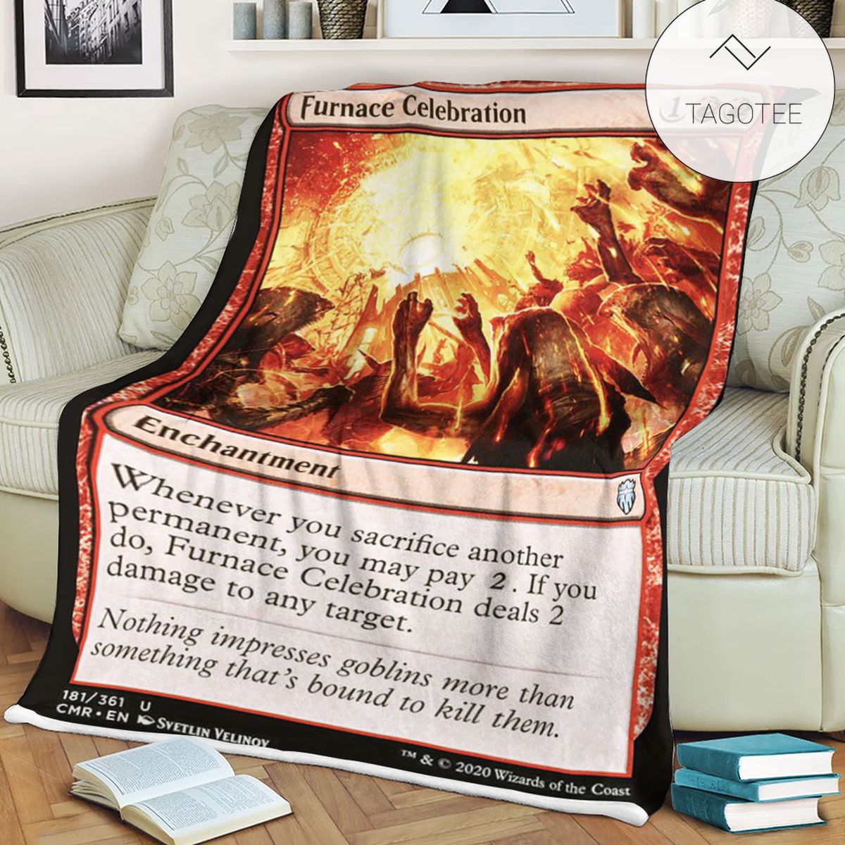 Cmr 181 Furnace Celebration Mtg Game Magic The Gathering Fleece Blanket Cmr 181 Furnace Celebration Mtg Game Magic The Gathering Fleece Blanket