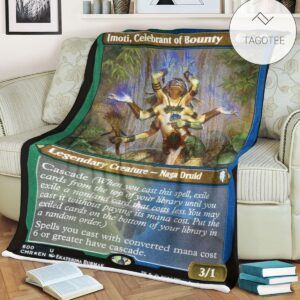Cmr 600 Imoti Celebrant Of Bounty Mtg Game Magic The Gathering Fleece Blanket