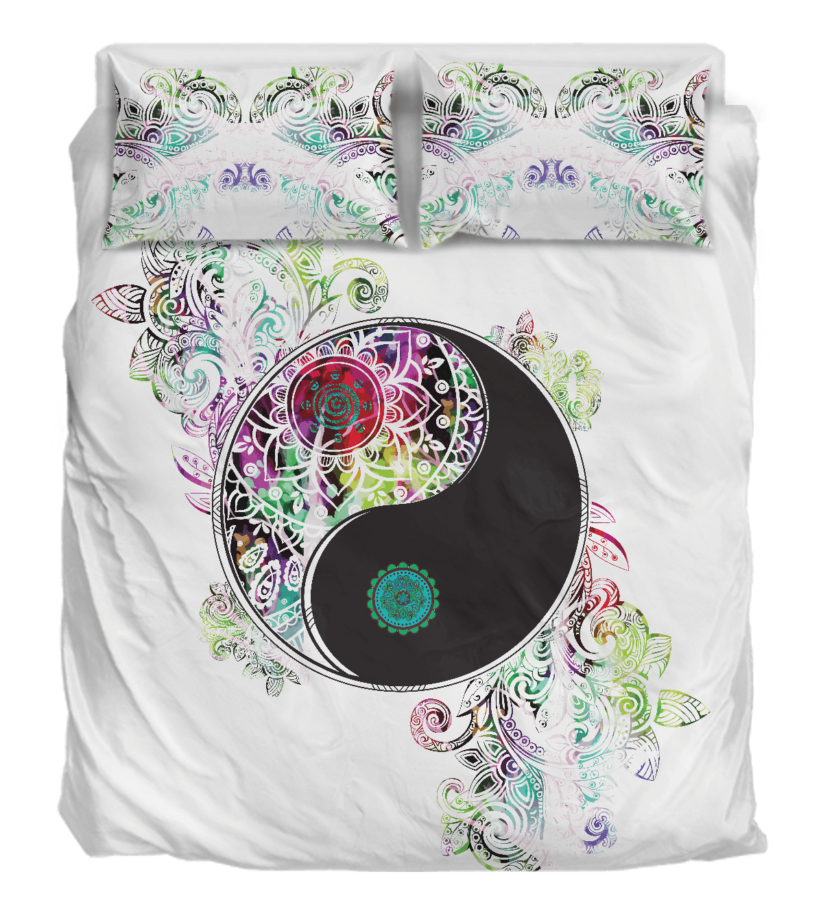 Colorful Yin Yang Duver Duvet Cover and Pillowcase Set Bedding Set Colorful Yin Yang Duver Duvet Cover and Pillowcase Set Bedding Set