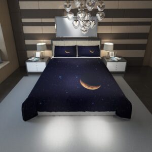 Crescent Moon Duvet Cover and Pillowcase Set Bedding Set 1140 scaled 1