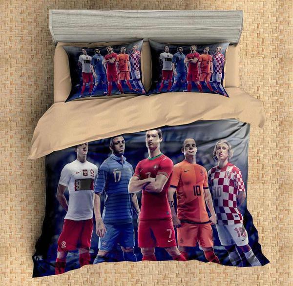 Cristiano Ronaldo 2 Duvet Cover and Pillowcase Set Bedding Set Cristiano Ronaldo 2 Duvet Cover and Pillowcase Set Bedding Set