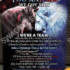 Custom Name Lion And Wolf You And Me We Got This WeRe A Team Blanket