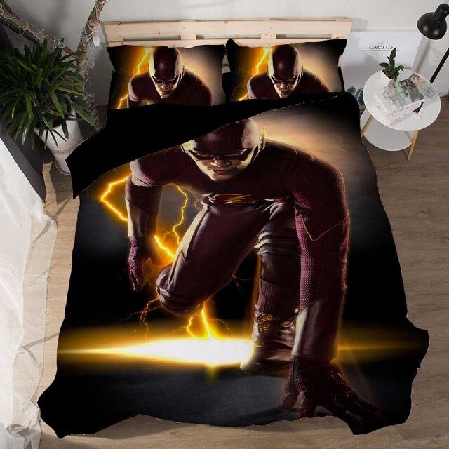 DC Comics Flash 2215 Duvet Cover and Pillowcase Set Bedding Set DC Comics Flash 2215 Duvet Cover and Pillowcase Set Bedding Set