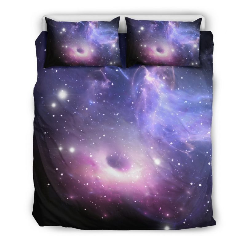 Dark Light Purple Galaxy Space Print Duvet Cover and Pillowcase Set Bedding Set Dark Light Purple Galaxy Space Print Duvet Cover and Pillowcase Set Bedding Set