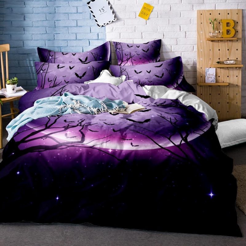 Dark Moonlight Gothic Duvet Cover and Pillowcase Set Bedding Set Dark Moonlight Gothic Duvet Cover and Pillowcase Set Bedding Set
