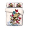 Day Of The Dead Skull Duvet Cover and Pillowcase Set Bedding Set scaled 1