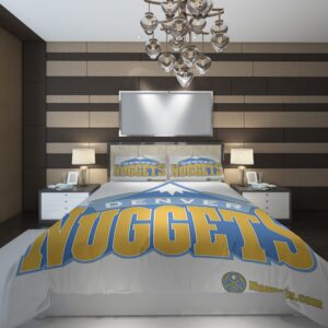 Denver Nuggets 7 NBA Basketball ize Duvet Cover and Pillowcase Set Bedding Set scaled 1