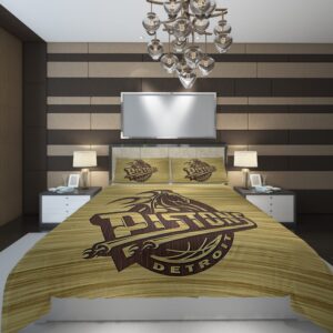 Detroit Pistons Basketball Detroit Logo Duvet Cover and Pillowcase Set Bedding Set scaled 1