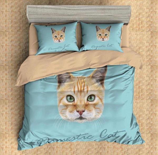 Domestic Cat Duvet Cover and Pillowcase Set Bedding Set Domestic Cat Duvet Cover and Pillowcase Set Bedding Set