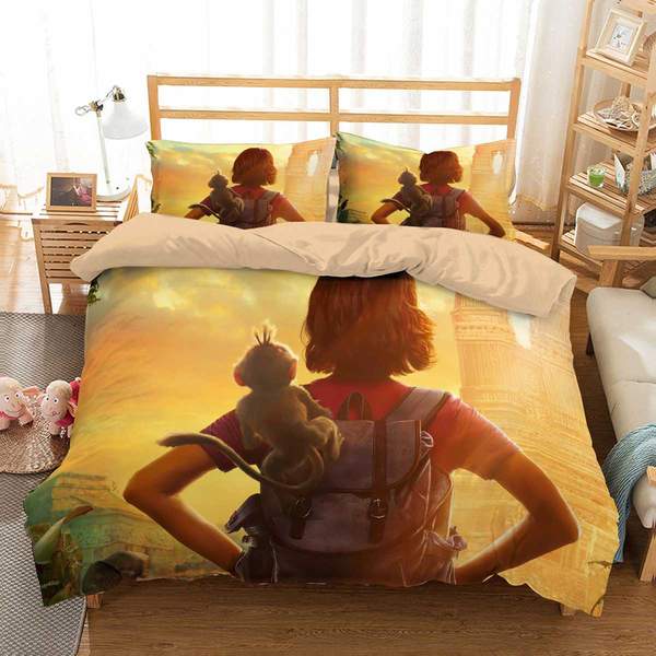 Dora And The Lost City Of Gold Duvet Cover and Pillowcase Set Bedding Set Dora And The Lost City Of Gold Duvet Cover and Pillowcase Set Bedding Set