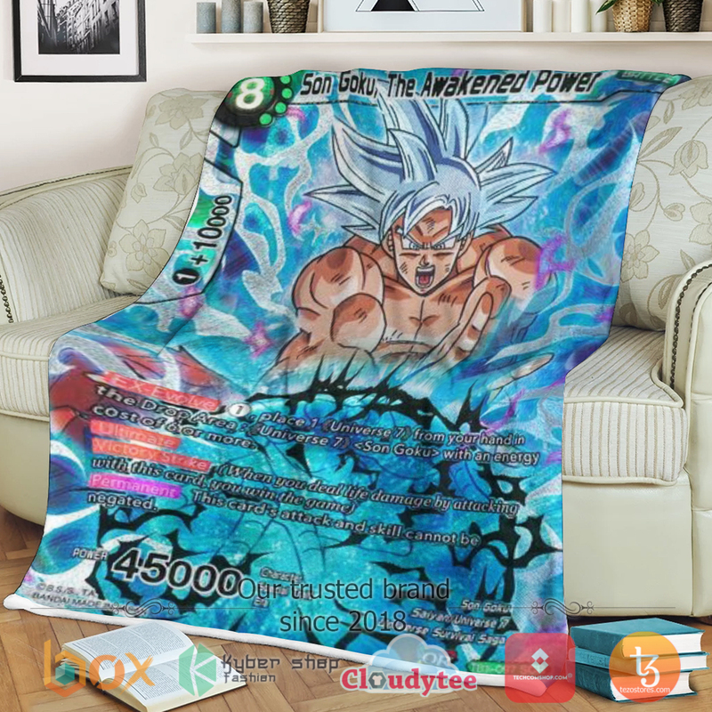 Dragon Ball Son Goku The Awakened Power Blanket Dragon Ball Son Goku The Awakened Power Blanket