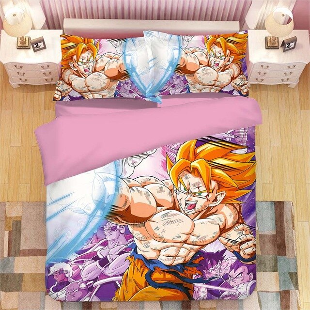 Dragon Ball Son Goku Vegeta 2222 Duvet Cover and Pillowcase Set Bedding Set Dragon Ball Son Goku Vegeta 2222 Duvet Cover and Pillowcase Set Bedding Set