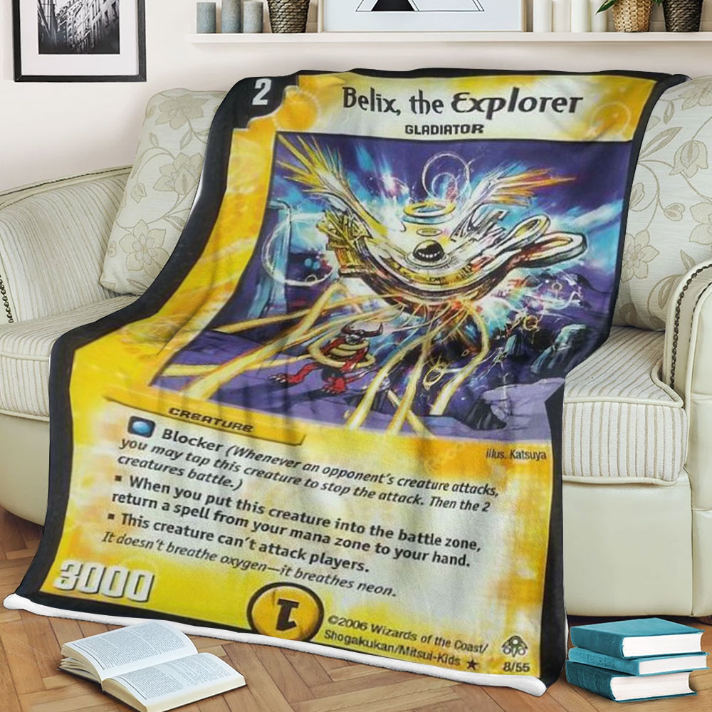 Duel Masters Belix The Explorer Sherpa Blanket Duel Masters Belix The Explorer Sherpa Blanket