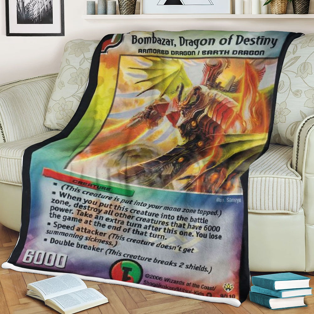 Duel Masters Bombazar Dragon Of Destiny Sherpa Blanket Duel Masters Bombazar Dragon Of Destiny Sherpa Blanket