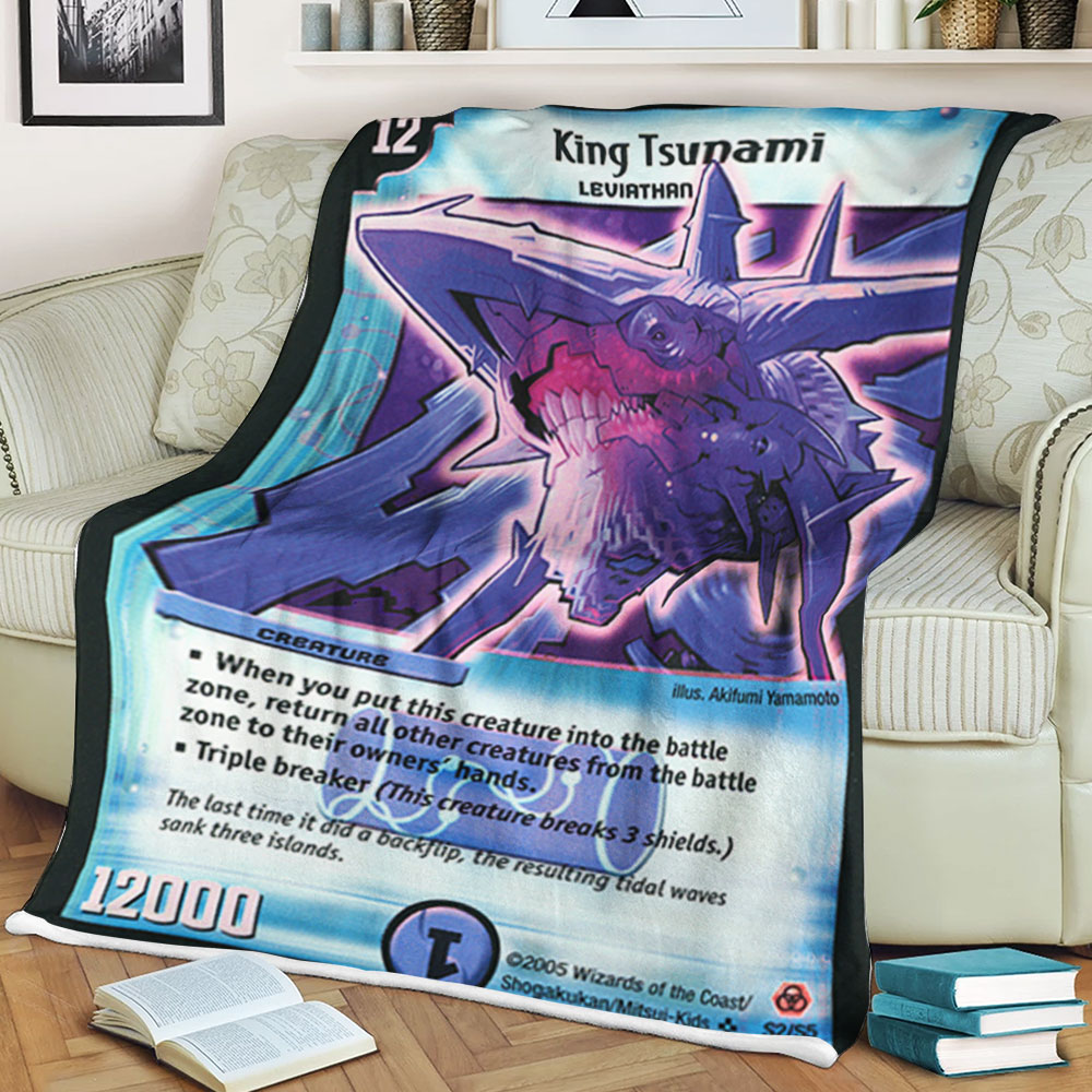 Duel Masters King Tsunami Sherpa Blanket Duel Masters King Tsunami Sherpa Blanket