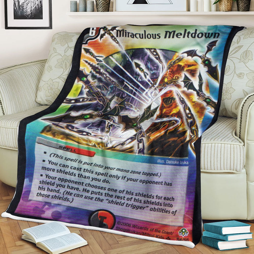 Duel Masters Miraculous Meltdown Sherpa Blanket Duel Masters Miraculous Meltdown Sherpa Blanket