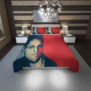 Edward Snowden Duvet Cover and Pillowcase Set Bedding Set 1214 scaled 1