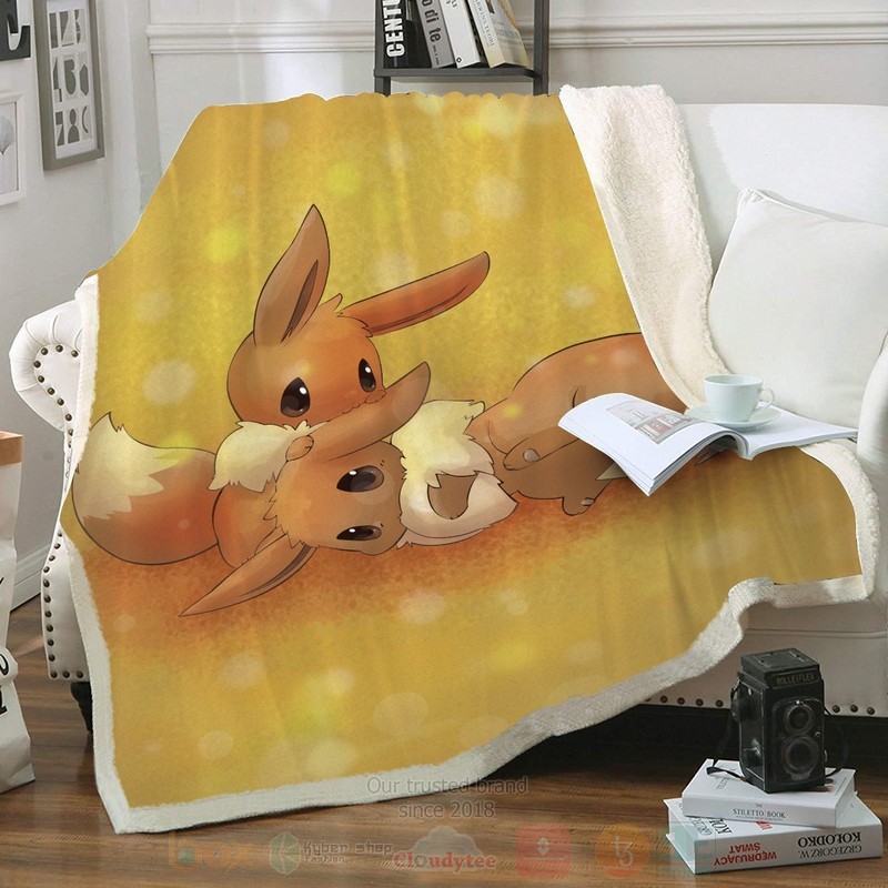 Eevee Custom Throw Blanket Eevee Custom Throw Blanket