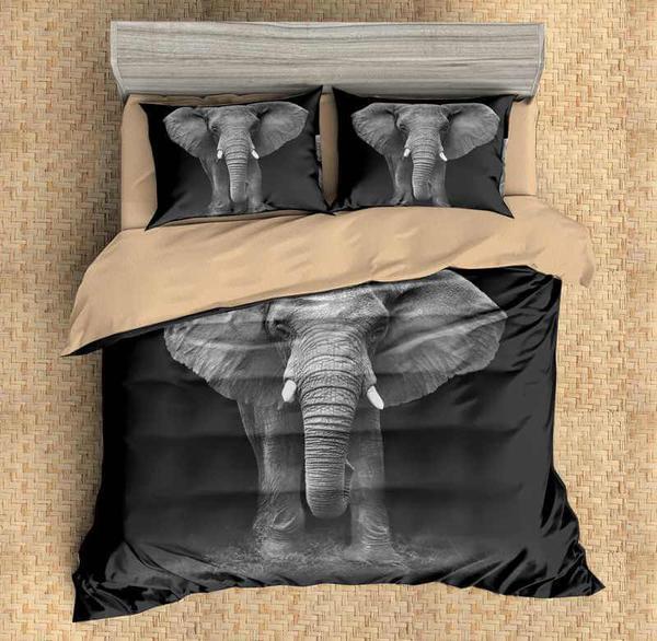 Elephant Duvet Cover and Pillowcase Set Bedding Set Elephant Duvet Cover and Pillowcase Set Bedding Set