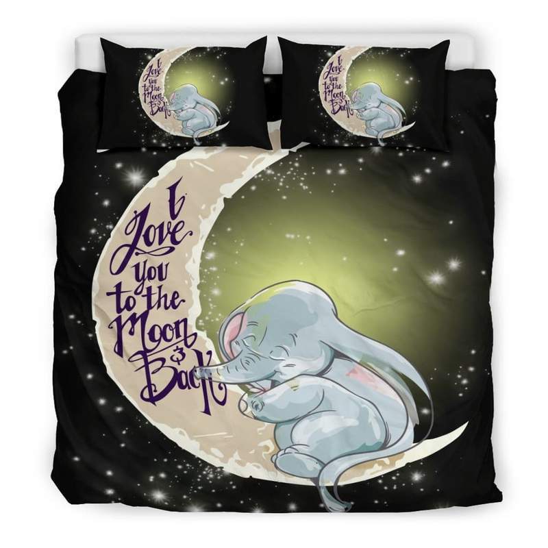 Elephant Moon Duvet Cover and Pillowcase Set Bedding Set Elephant Moon Duvet Cover and Pillowcase Set Bedding Set