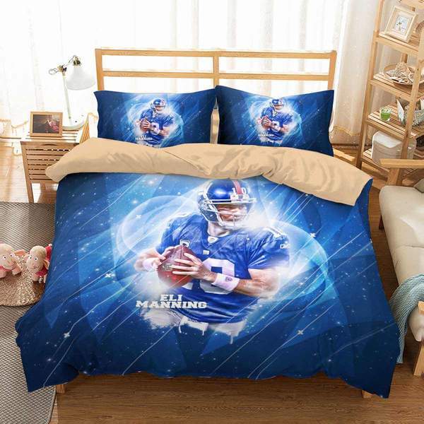 Eli Manning New York Giants Duvet Cover and Pillowcase Set Bedding Set Eli Manning New York Giants Duvet Cover and Pillowcase Set Bedding Set
