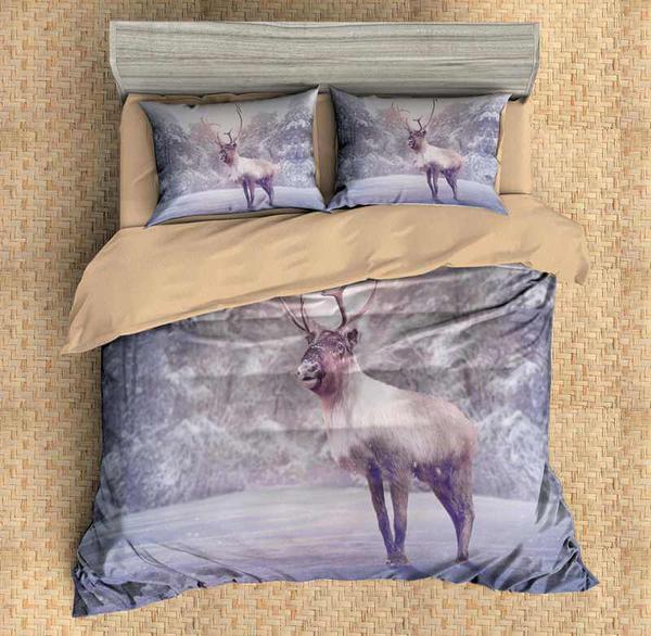 Elk Duvet Cover and Pillowcase Set Bedding Set Elk Duvet Cover and Pillowcase Set Bedding Set