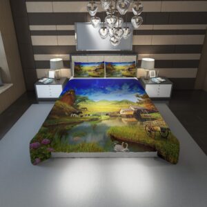 Farmhouse 39 Duvet Cover and Pillowcase Set Bedding Set scaled 1