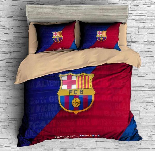 Fc Barcelona 4 Duvet Cover and Pillowcase Set Bedding Set Fc Barcelona 4 Duvet Cover and Pillowcase Set Bedding Set