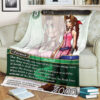 Final Fantasy Aerith Sherpa Blanket 1
