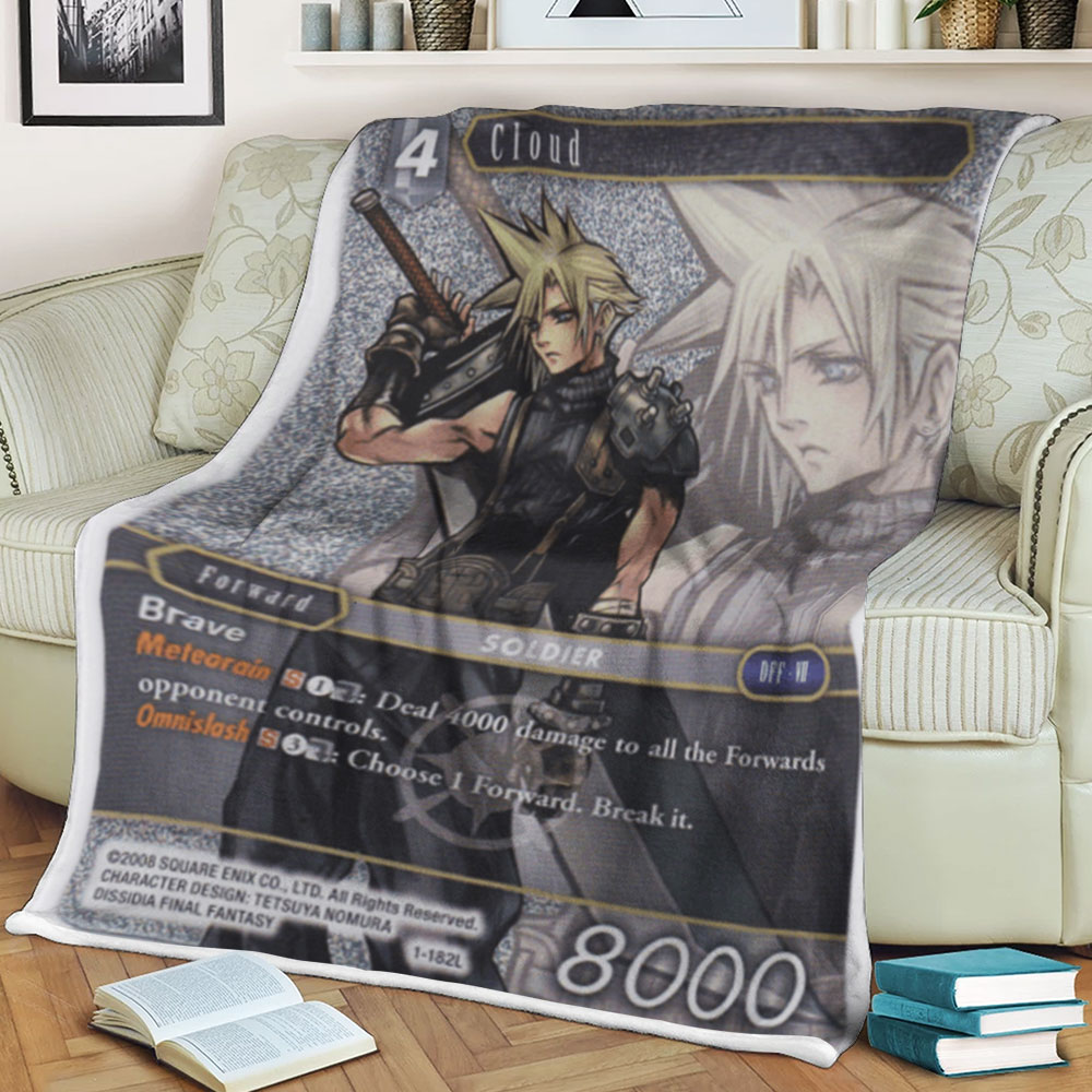 Final Fantasy Cloud Sherpa Blanket 1 Final Fantasy Cloud Sherpa Blanket 1