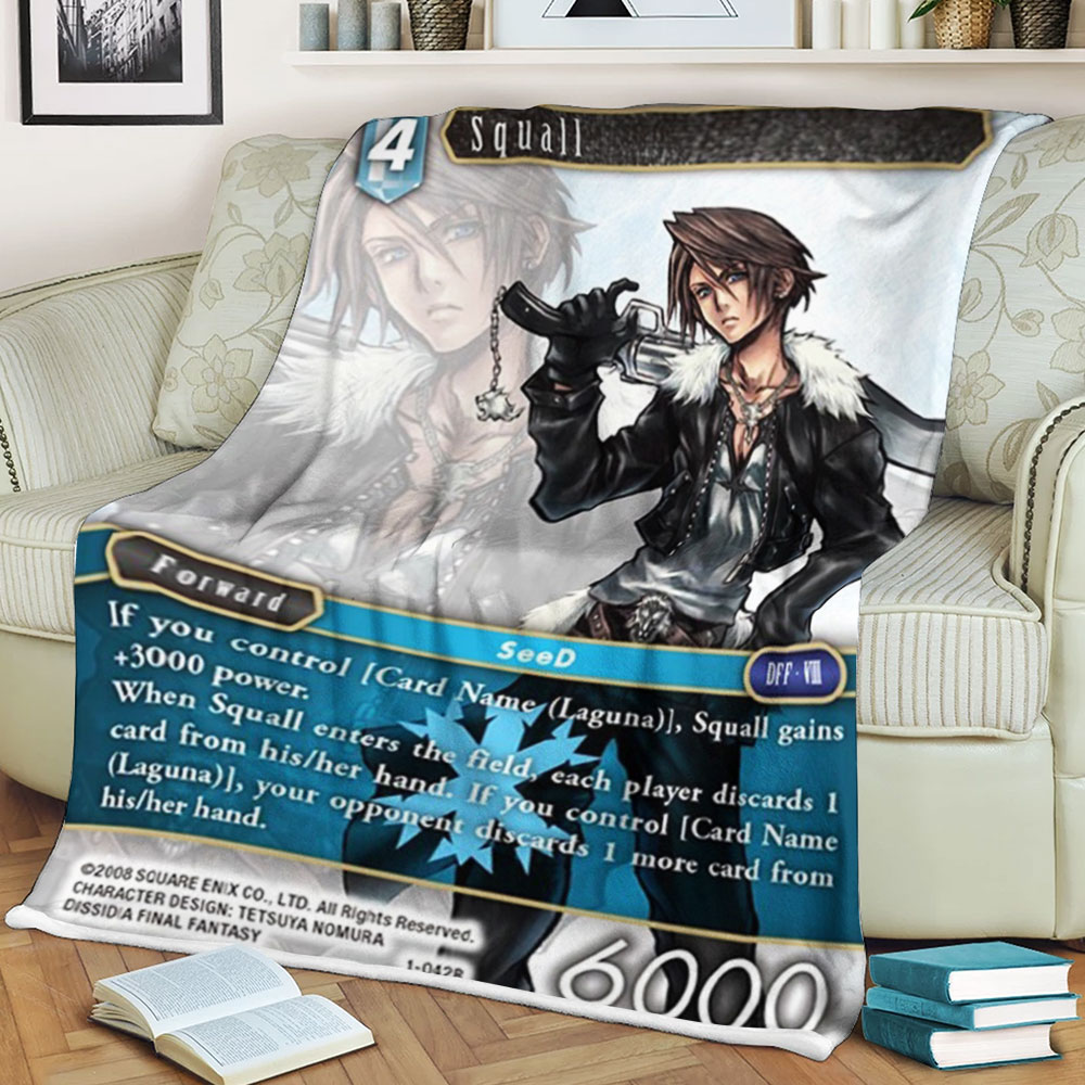 Final Fantasy Squall Sherpa Blanket Final Fantasy Squall Sherpa Blanket