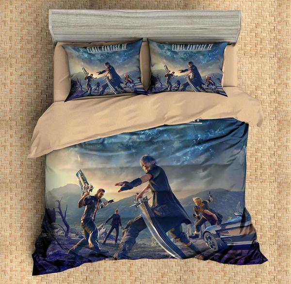 Final Fantasy Xv Duvet Cover and Pillowcase Set Bedding Set Final Fantasy Xv Duvet Cover and Pillowcase Set Bedding Set